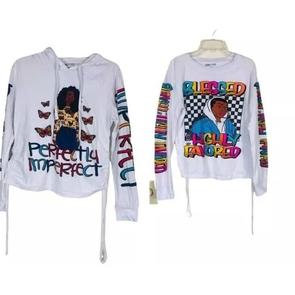 Onfire Womens Pullover Hoodie Sweatshirt Long Sleeve Size Medium Lot of 2 - Picture 1 of 11